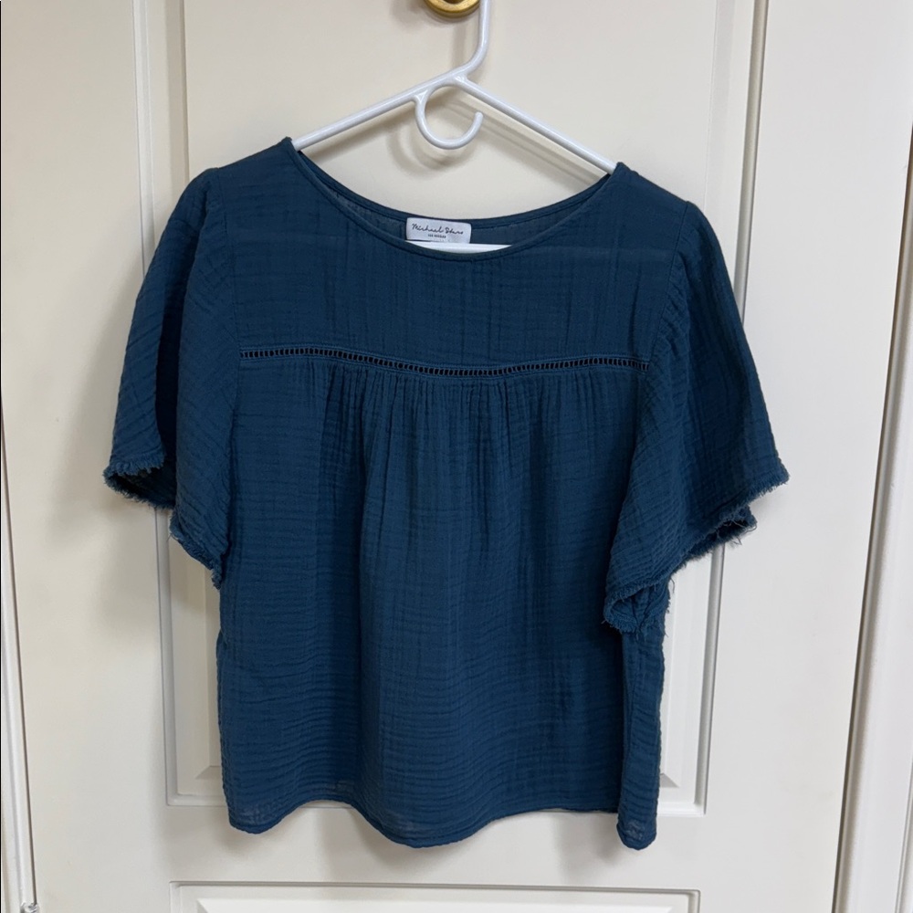 Michael Stars Blue Blouse